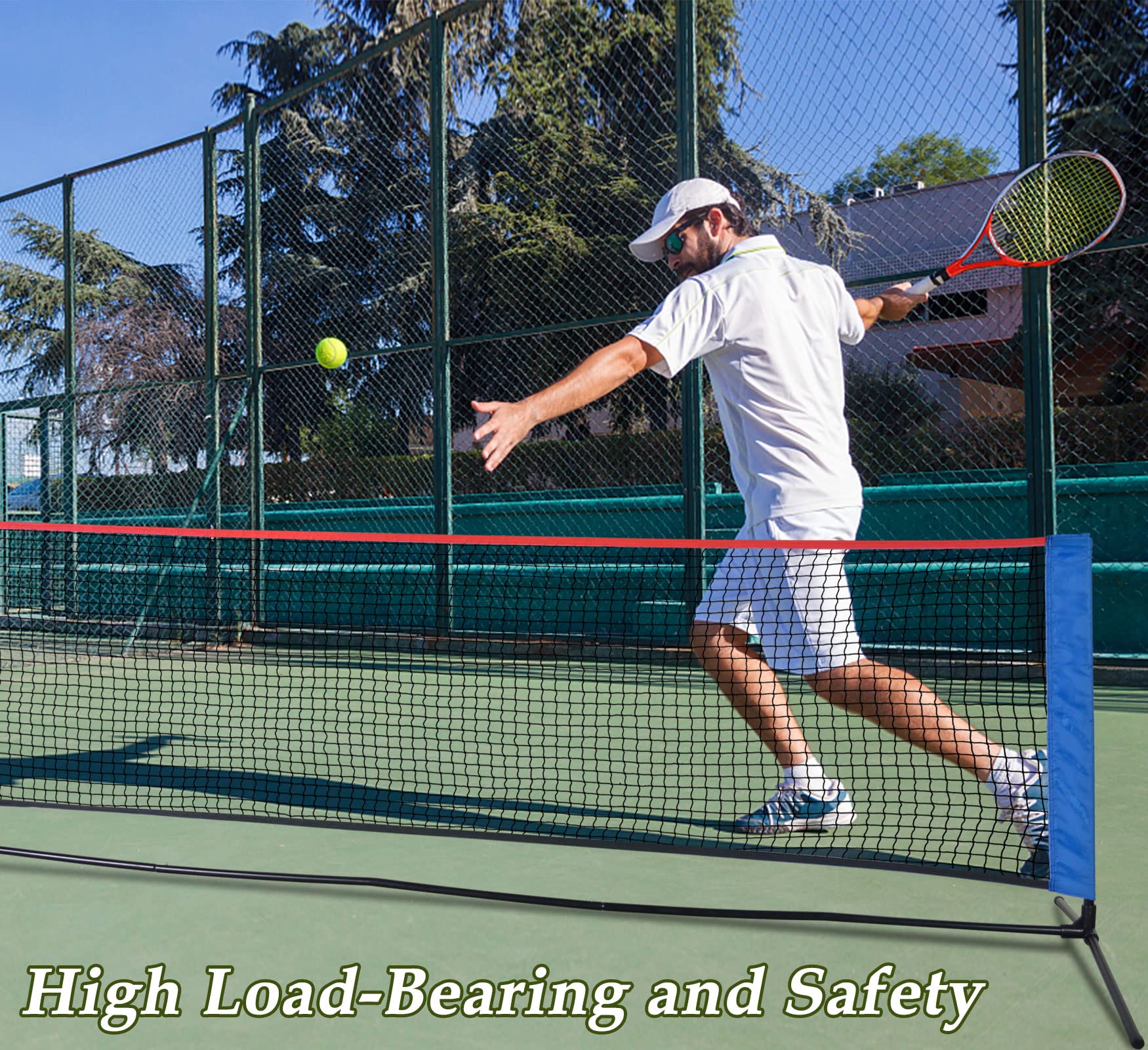 テニス用簡易ネット5.5m Amazon | テニス馬鹿 (テニピン対応) 5.5Mバージョン ポータブル